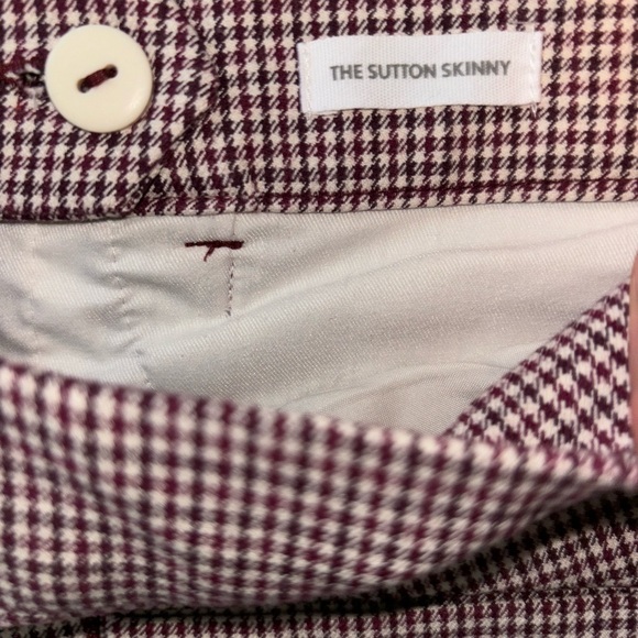 LOFT Sutton Skinny Pant Houndstooth - Picture 4 of 6